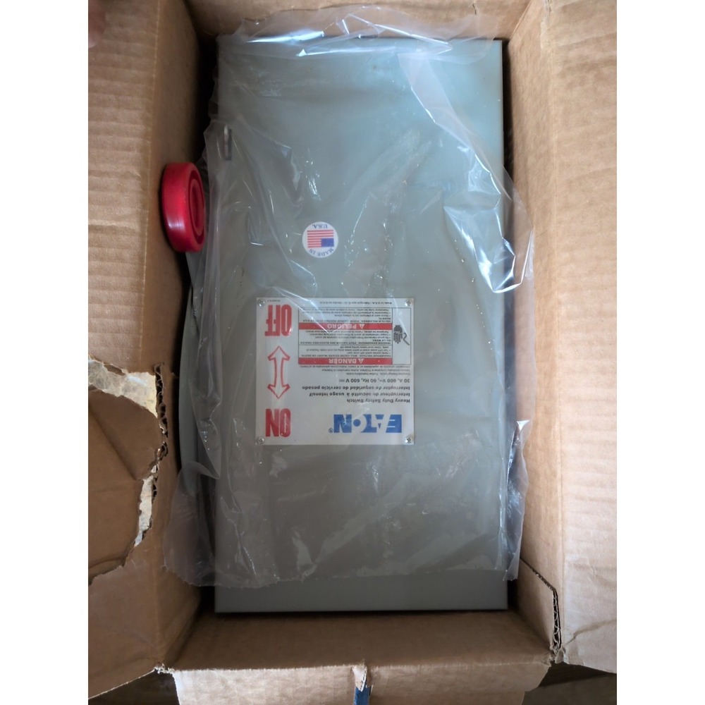 DH261UGK-EATON-HEAVY DUTY SAFETY SWITCH 4 WIRE S/N FUSIBLE,3P,60A,600V,NEMA 3R